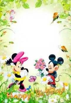 An inscription on the frame: Happy Birthday! An inscription on the frame: Happy Birthday!