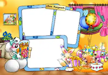 An inscription on the frame: Birthday An inscription on the frame: Birthday