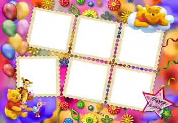 An inscription on the frame: Happy Birthday