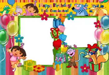 An inscription on the frame: С Днем Рождения!