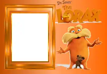 An inscription on the frame: Lorax