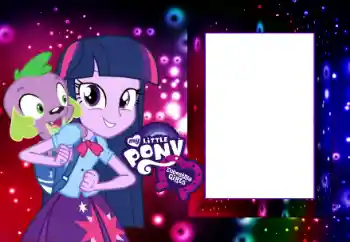 An inscription on the frame: My little pony