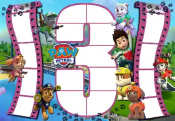 An inscription on the frame: PAW Patrol