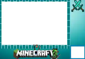 An inscription on the frame: Minecraft