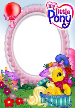 An inscription on the frame: My little Pony