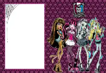 An inscription on the frame: Monster High