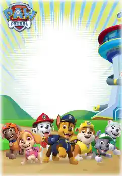 An inscription on the frame: PAW Patrol