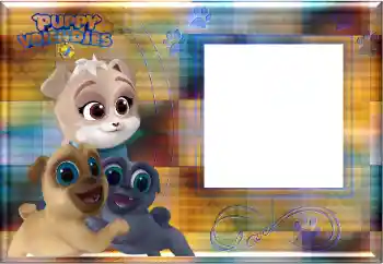 An inscription on the frame: Puppy Vriendjes