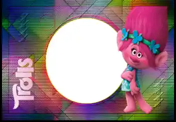 An inscription on the frame: Trolls