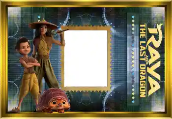 An inscription on the frame: Raya and the last dragon