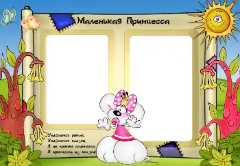 An inscription on the frame: Princess