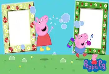 An inscription on the frame: Peppa Pig