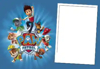 An inscription on the frame: PAW Patrol