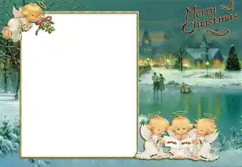 Photo effect from category Children's holidays № 146579. An inscription on the frame: Merry Christmas!