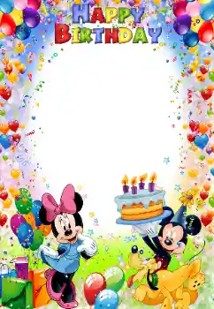 An inscription on the frame: Happy Birthday! An inscription on the frame: Happy Birthday!