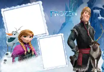 An inscription on the frame: Frozen