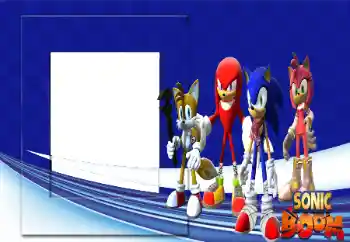 An inscription on the frame: Sonic Boom An inscription on the frame: Sonic Boom