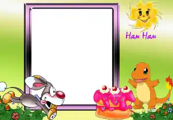 An inscription on the frame: Ням Ням. An inscription on the frame: Ням Ням.