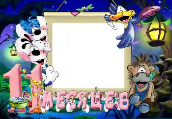 An inscription on the frame: 11 month