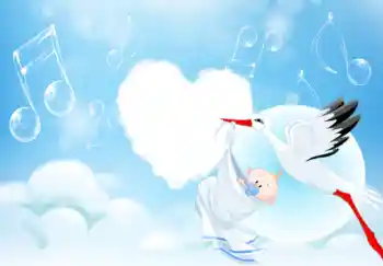 An inscription on the frame: I was born!