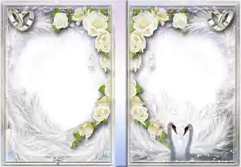 An inscription on the frame: Our wedding