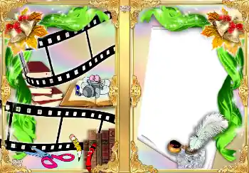 An inscription on the frame: School years