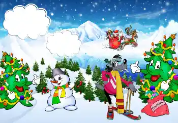 An inscription on the frame: New Year