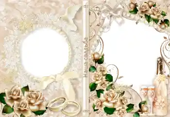 Photo effect from category DVD covers № 65703. An inscription on the frame: Our wedding