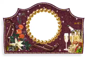 Photo effect from category Labels № 130289. An inscription on the frame: Champagne