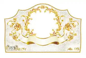 Photo effect from category Labels № 130356. An inscription on the frame: Champagne