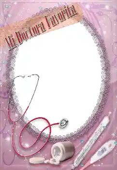 An inscription on the frame: Mi doctora favorita An inscription on the frame: Mi doctora favorita