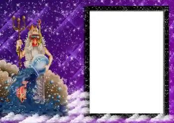 An inscription on the frame: Aquarius An inscription on the frame: Aquarius