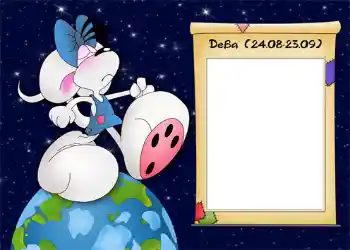 An inscription on the frame: Дева.