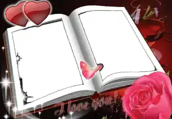 An inscription on the frame: I love you An inscription on the frame: I love you