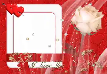 An inscription on the frame: I love you An inscription on the frame: I love you