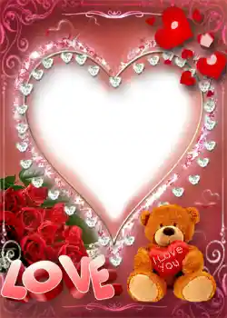 An inscription on the frame: I love you! An inscription on the frame: I love you!