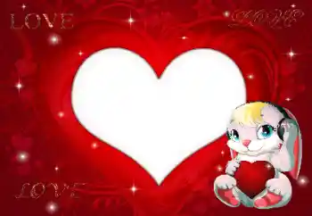 An inscription on the frame: Love