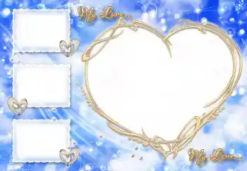 An inscription on the frame: My Love... An inscription on the frame: My Love...