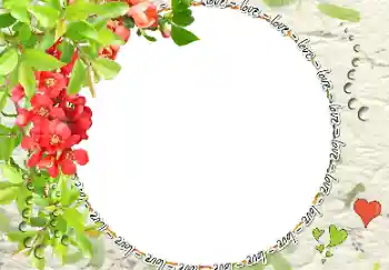 An inscription on the frame: love An inscription on the frame: love