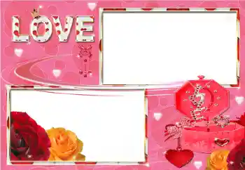 An inscription on the frame: LOVE