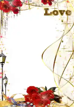 An inscription on the frame: Love