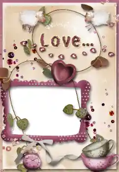 An inscription on the frame: Love...
