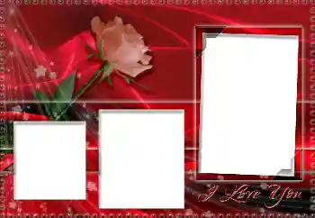 An inscription on the frame: I love you An inscription on the frame: I love you