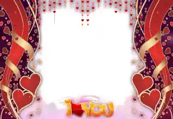 An inscription on the frame: I love you An inscription on the frame: I love you