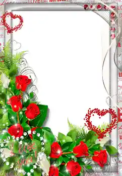 An inscription on the frame: I love you! An inscription on the frame: I love you!