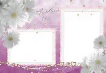 An inscription on the frame: I love you An inscription on the frame: I love you