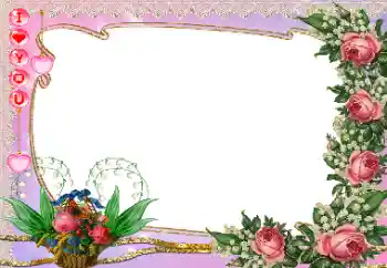 An inscription on the frame: I love you An inscription on the frame: I love you