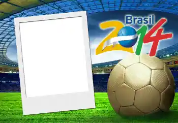 An inscription on the frame: Brasil 2014