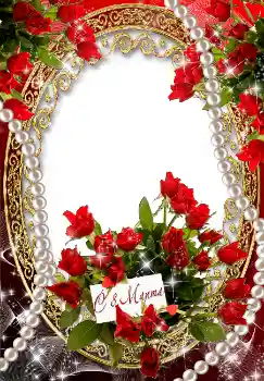 An inscription on the frame: Happy Women's Day