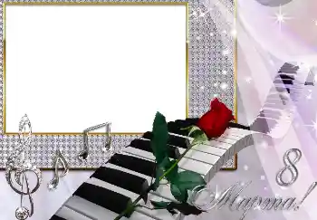 An inscription on the frame: Women's Day